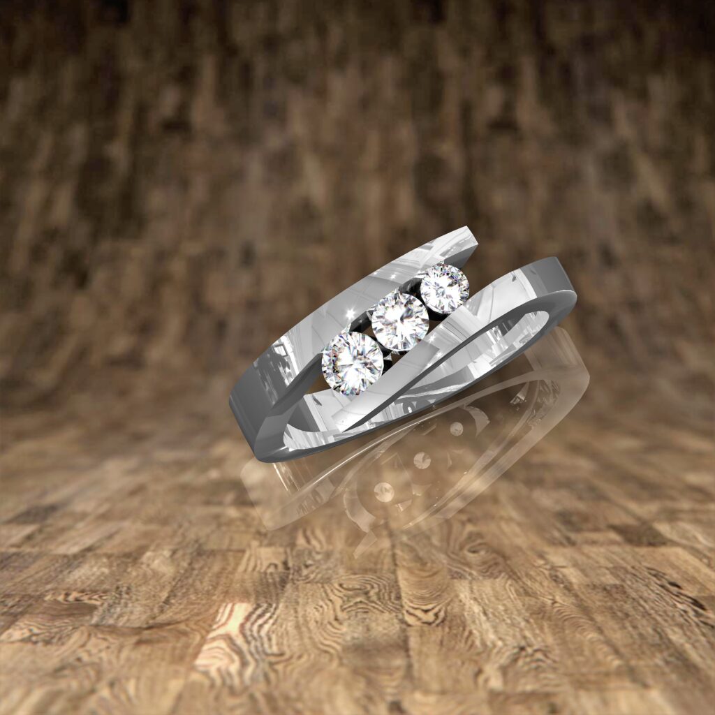 Bague Trilogie Croisée