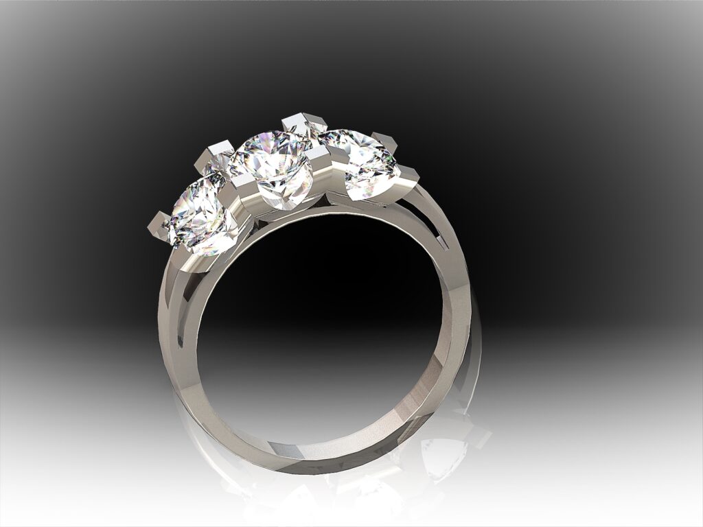 Bagues Triple Diamants