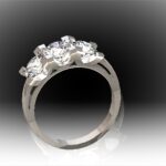 Bagues Triple Diamants